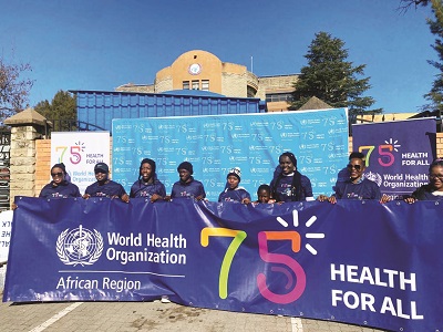WHO kicks off monthly fun walk in promotion of good health