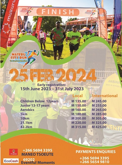 Maseru City Run to launch 2024 marathon