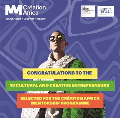 Création Africa shortlist of 40 businesses chosen for mentorship programme for cultural and creative entrepreneurs
